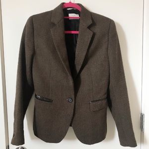 billy reid brown tweed perfect blazer size 2